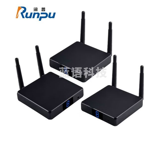 润普（Runpu）视频会议摄像头HDMI无线延长器/无线传输器/笔记本投屏投影仪大屏/电脑高清会议同屏器RP-WX767