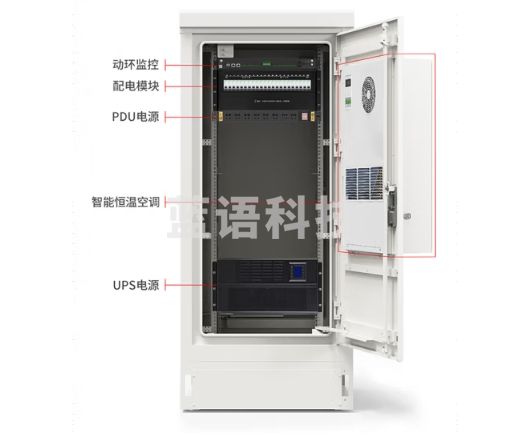 跃图户外一体化机柜ETC机柜5G基站智能室外机柜防尘防雨网络工控智能恒温水浸震动烟雾照明ACE-7717
