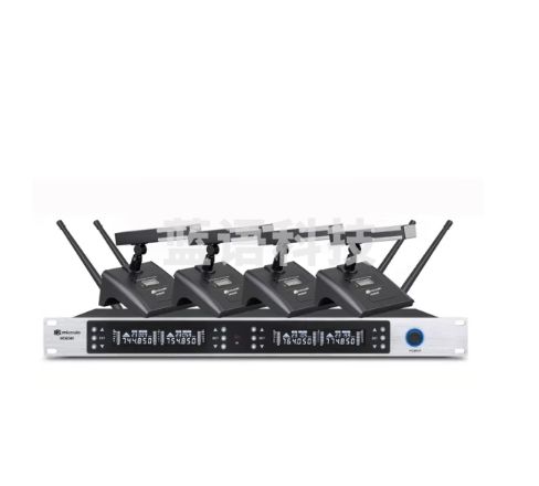 麦谷Micgrain MG8320一拖二 四无线会议鹅颈麦克风 手持领夹头戴话筒开会用  MG8340一拖四会议方杆