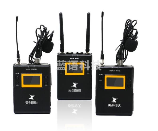 天创恒达 TCHD102无线麦克风 一拖二 小蜜蜂领夹式话筒麦克风