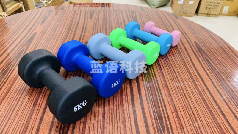 男女家用家庭健身肌肉塑形手臂轻重量哑铃1kg  红色