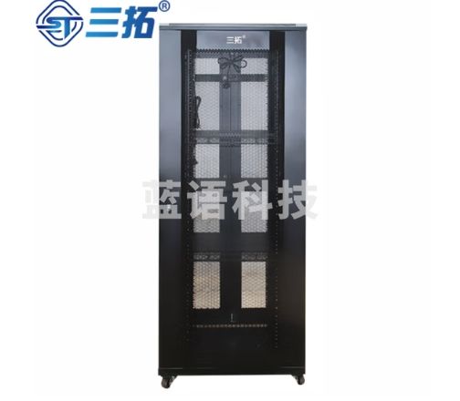 三拓 机柜42u网络机柜2米服务器机柜宽800深800 加厚钢板后门双开19英寸标准ST.8842