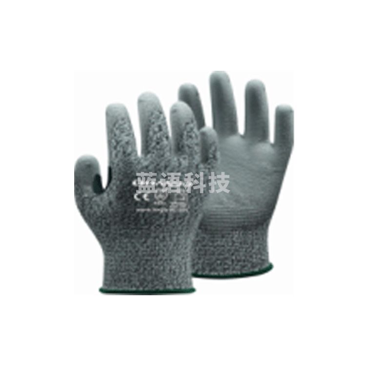 恒辉QPE352灰PU手套（一副一个彩袋，10副/包，12包/箱）2包装 尺码：8/M 9/10 10/XL 下单备注尺码