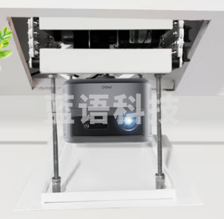 鲸米（JINGMI）投影仪电动吊架DL100S超薄迷你款1米家用投影机支架遥控升降电子限位适极米坚果当贝等