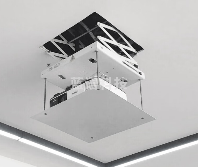 鲸米（JINGMI）电动投影仪吊架DL100超薄家用电动遥控升降投影仪吊架行程100CM适配多品牌投影机