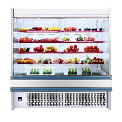 喜莱盛 1.2米分体机 风幕柜超市便利店酸奶冷藏展示柜立式喷雾麻辣烫点菜水果保鲜饮料柜风冷