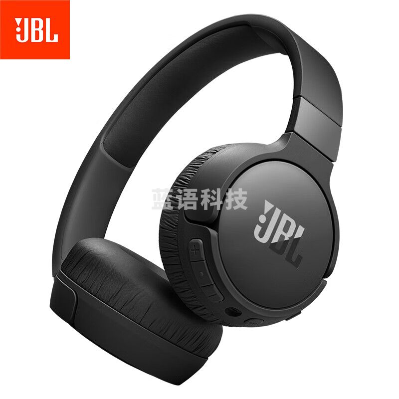 JBL TUNE 670NC 头戴式数字降噪无线耳机 语音感知 蓝牙5.3 超长续航 轻巧舒适 暗夜黑