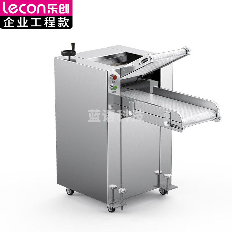 乐创（lecon）压面机商用 1200kg/h自动擀面皮机 304不锈钢压面辊 LC-J-YMZ750A【一价无忧】