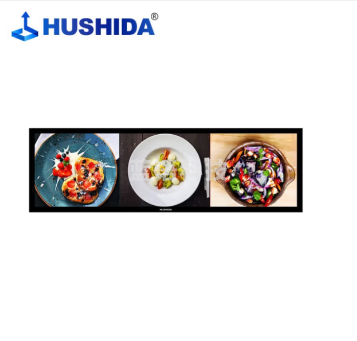 互视达（HUSHIDA）48.8英寸条形屏广告机货架屏LED触摸屏地铁车载条形液晶屏标牌长方形显示屏定制CW-LY-86