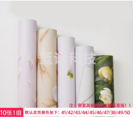 贝阳(beiyang) 3D效果仿实景双面背景纸ins风拍照立体高清摄影背景布墙美食道具 【10张一组】随机发货，指定颜色请联系客