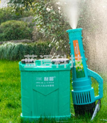 利晨 背负式电动消毒喷雾机 迷雾机 14A锂电喷雾器+10A锂电送风筒 20L