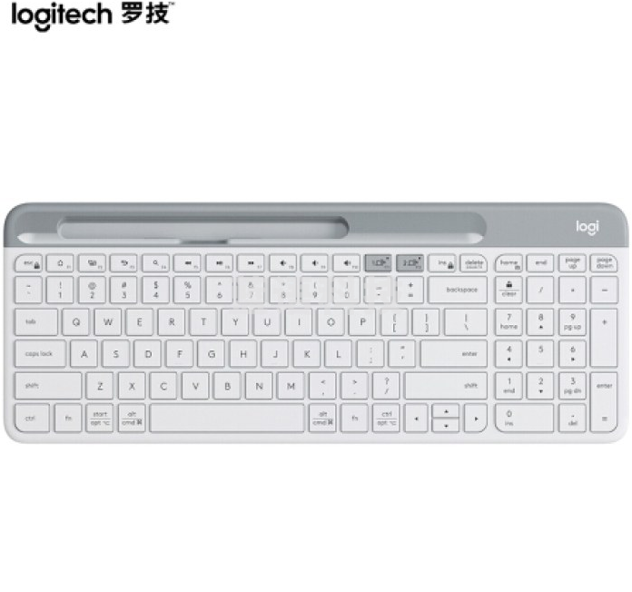 罗技K580 轻薄多设备无线键盘(白色)
