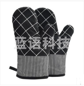 隔热手套 耐高温防烫加厚煲汤烤箱微波炉烘焙手套两只装 款式随机