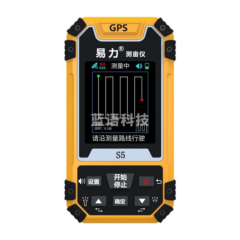 易力  高精度土地面积测量仪GPS测亩仪手持  S5六星定位高精度+智能全能款 120mm*60mm*18mm 测绘专用仪器