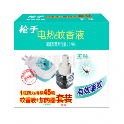 枪手 电热蚊香液1器+1液 驱蚊液蚊不叮电热蚊香液