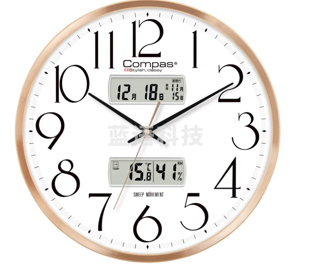 康巴丝 挂钟C3240-2 金色36cm