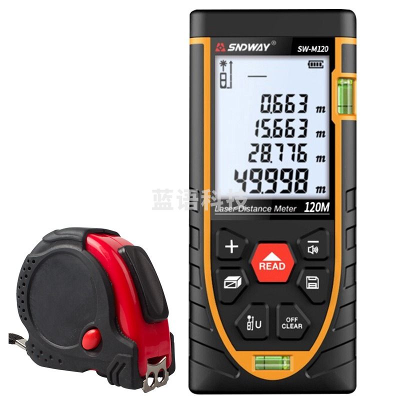 深达威 SW-M120 测距仪红外线手持激光测量仪电子尺量房尺卷尺高精度测量工具（单位：件） 测绘专用仪器