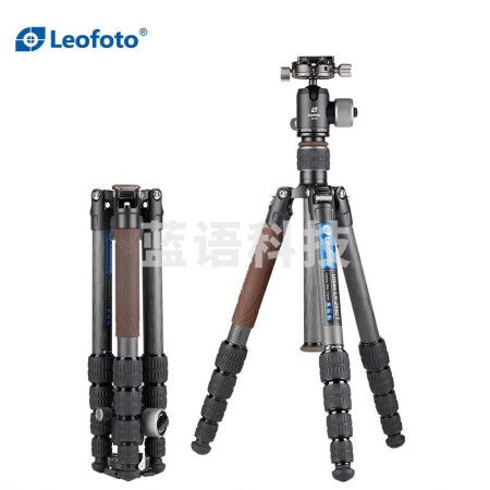 徕图（Leofoto）LX-255CT+XB-32便携反折碳纤维手机三脚架相机单反三脚架云台套装