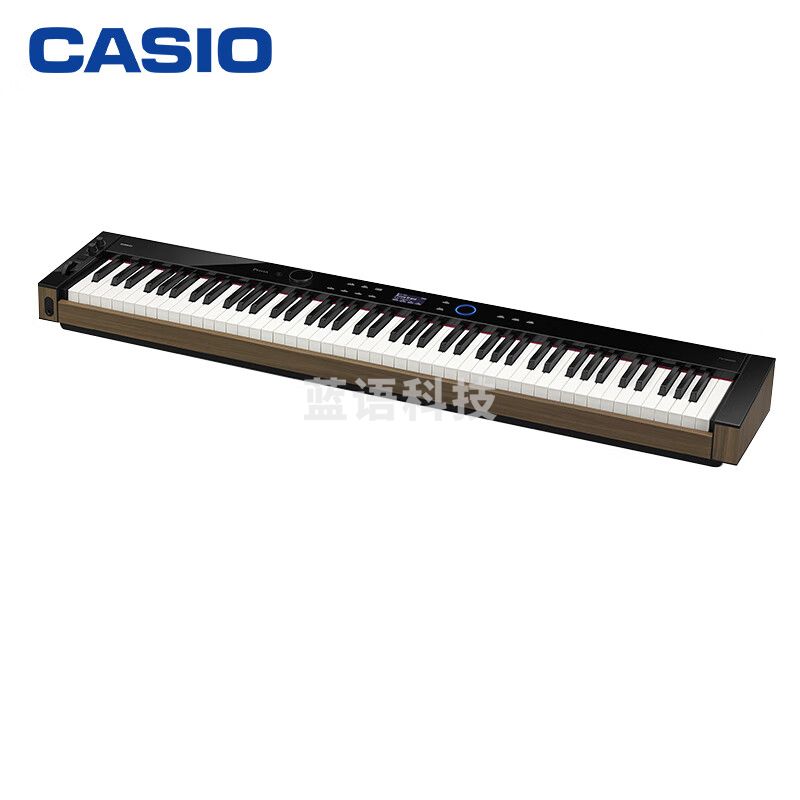 卡西欧（CASIO）电钢琴PX-S6000BK黑色智能触摸屏 88键重锤蓝牙双电 单机