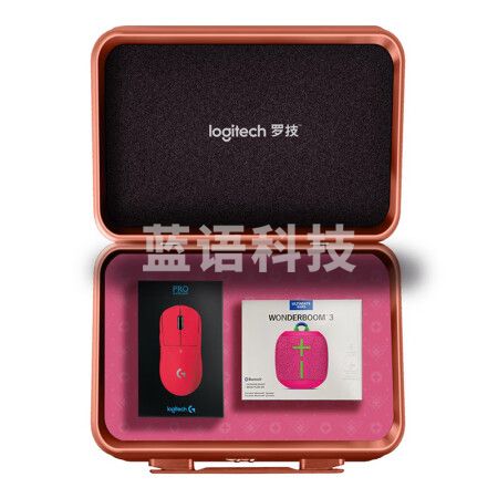 罗技（G）PRO X SUPERLIGHT 无线鼠标GPW2代粉 + WONDERBOOM音箱粉色礼盒