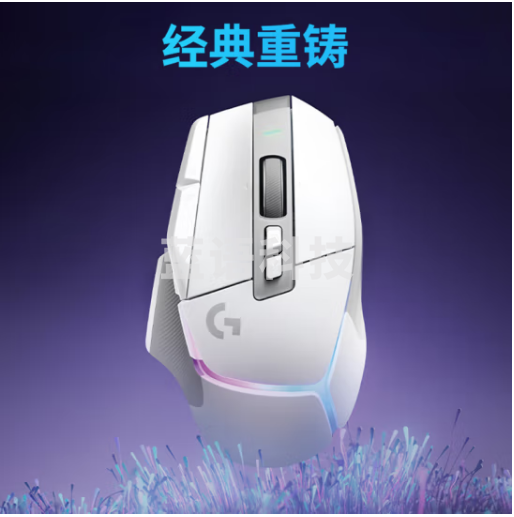 罗技（G）G502 X PLUS LIGHTSPEED 游戏鼠标 无线鼠标 RGB鼠标 全新流光灯效 Hero25K传感器 白色