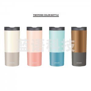 乐扣乐扣 LOCK&LOCK  450ml 蓝色 LHC4164 304不锈钢保温杯 便携时尚简约水杯