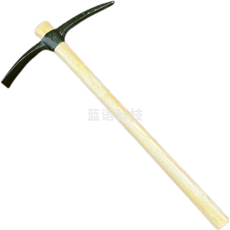 洋镐十字镐 木柄钢镐 锰钢镐头 清洁工具木柄镐 施工户外洋镐85cm