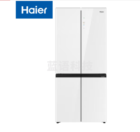 海尔(Haier)506升十字四开门冰箱 白色净味彩晶干湿分储 零嵌入式+全空间保鲜+全温区变温 BCD-506WGHTD14WWU1