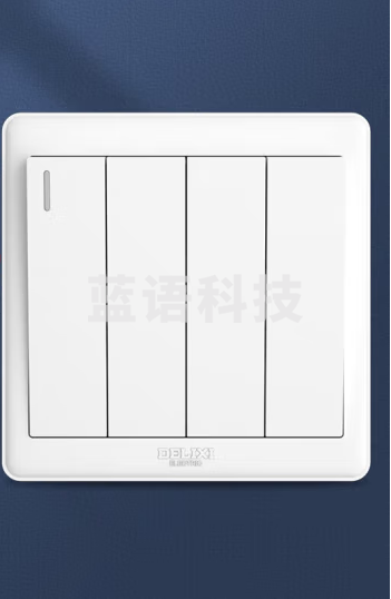 德力西(DELIXI)开关插座面板 CD815系列 四联四开双控开关 QSE864K2