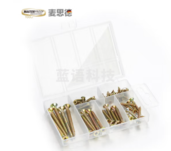 螺丝钉 麦思德10202碳钢螺钉 60枚/盒(盒)