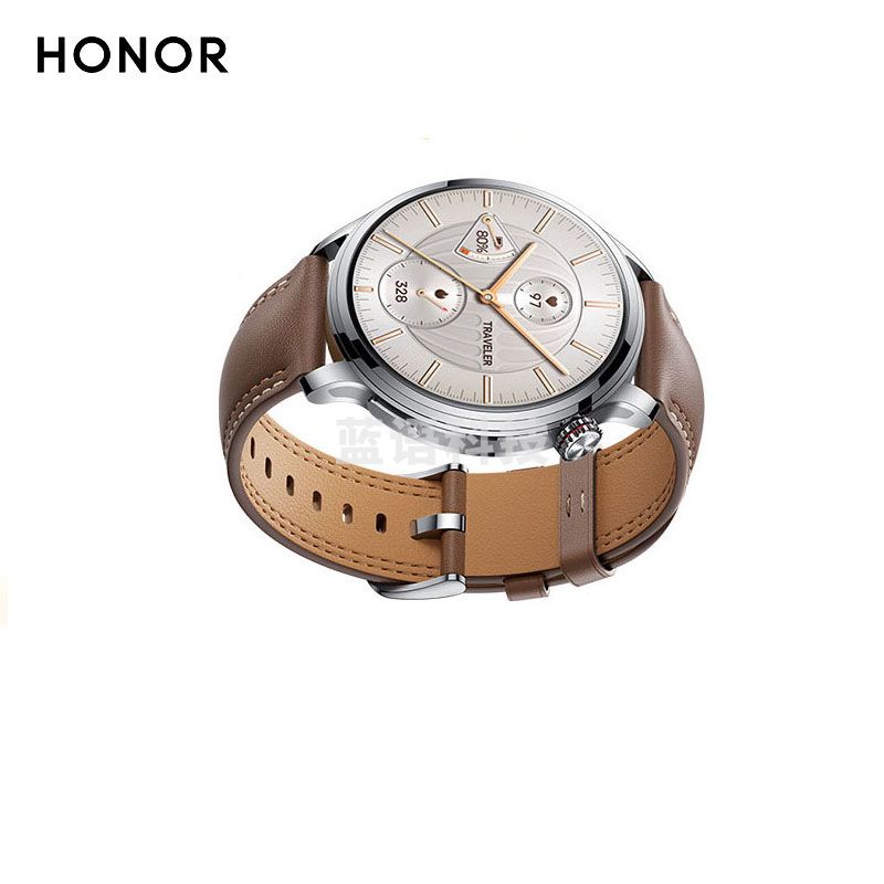 荣耀（HONOR）手表4 Pro 棕色超窄边常亮屏10天eSIM续航心率血氧监测运动智能手表旅行使者