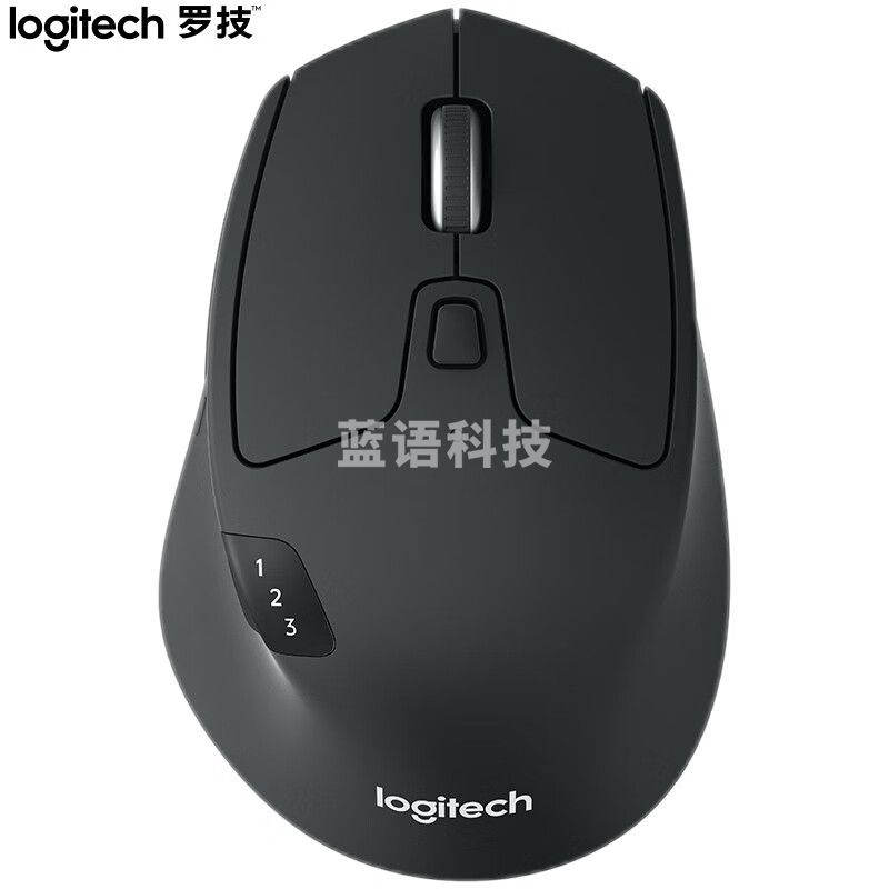 罗技(Logitech)M720   鼠标 无线蓝牙鼠标 办公鼠标 右手鼠标 大手鼠标 黑色 带无线2.4G接收器