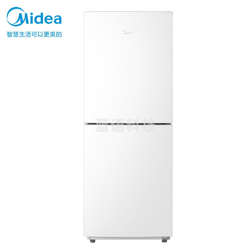 美的（Midea）180升白色双开门两门小型家用电冰箱租房宿舍低音节能可冷藏冷冻速冻MR-189E
