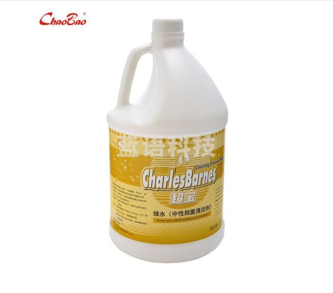 超宝绿水DFF014中性清洁剂大桶全能绿水地板玻璃清洗剂除污洗液公共场所地板清洗去污液3.8升每桶