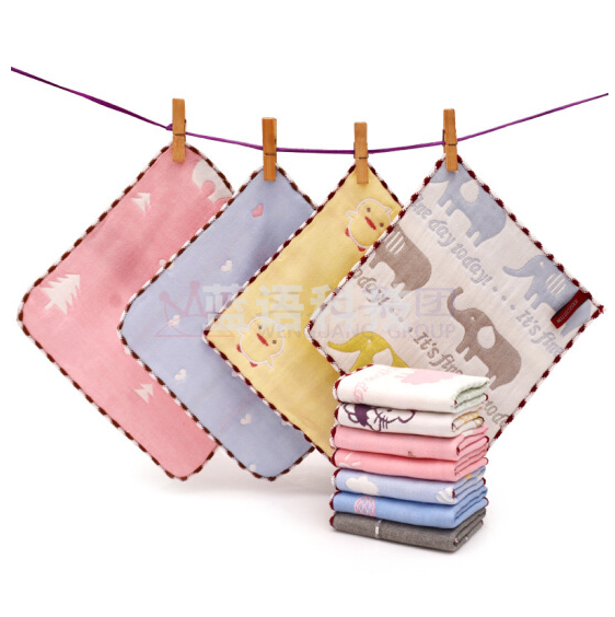 30*30cm 卡通毛巾 婴儿口水巾 幼儿园手帕 （起订量100条 图案花色随机 ）