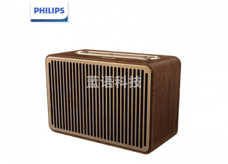飞利浦(PHILIPS)TAVS510洛可可复古智能音响 户外便携式家庭桌面电脑无线迷你小蓝牙音箱 胡桃木纹