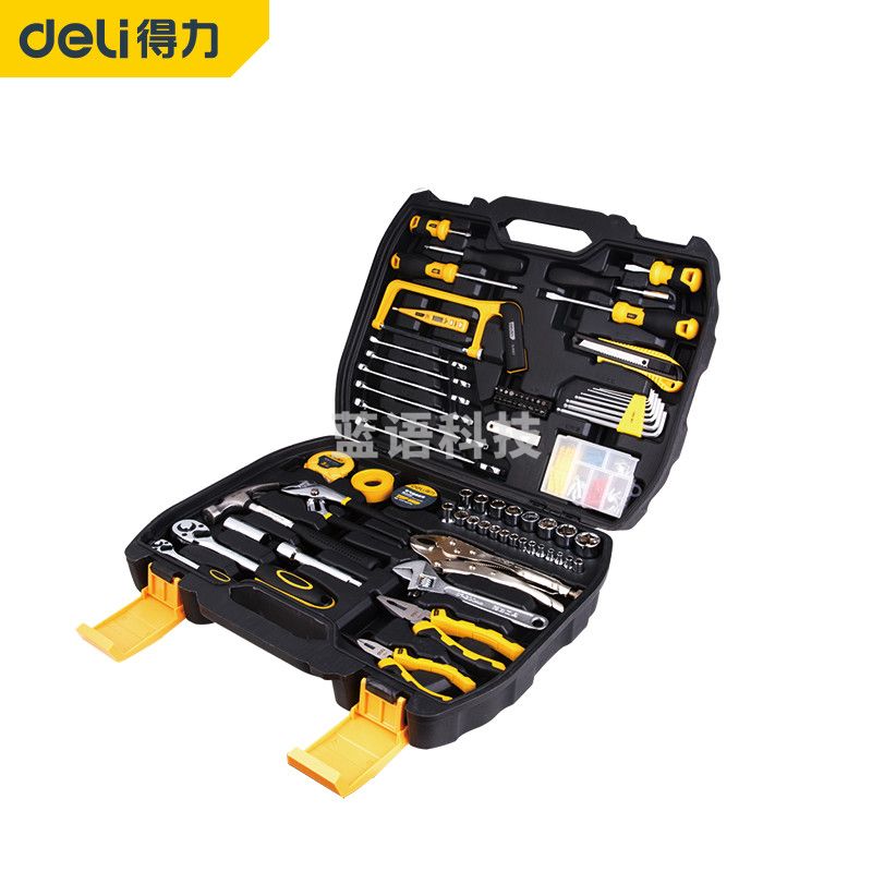得力(deli) DL5967家用多功能五金工具箱手动工具套装155件