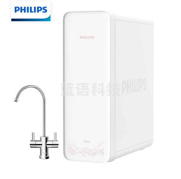 飞利浦(PHILIPS)AUT2020 家用700加仑净水器 厨房家用直饮RO反渗透纯水机 700G大通量净水机