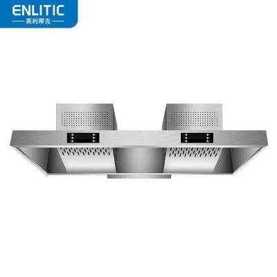 英利蒂克 Enlitic DN-90-18 商用吸油烟机饭店餐厅厨房餐饮大功率抽油烟机 不锈钢厨房一体排烟罩