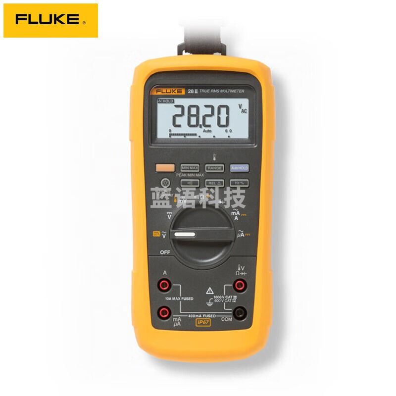 福禄克/Fluke 福禄克（Fluke）F28II 坚固型工业万用表 防水防尘防摔 0-1000V 1年维保  28-II 教学仪器