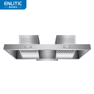 英利蒂克 Enlitic JX-120-18 商用吸油烟机饭店餐厅厨房餐饮大功率抽油烟机 不锈钢厨房一体排烟罩
