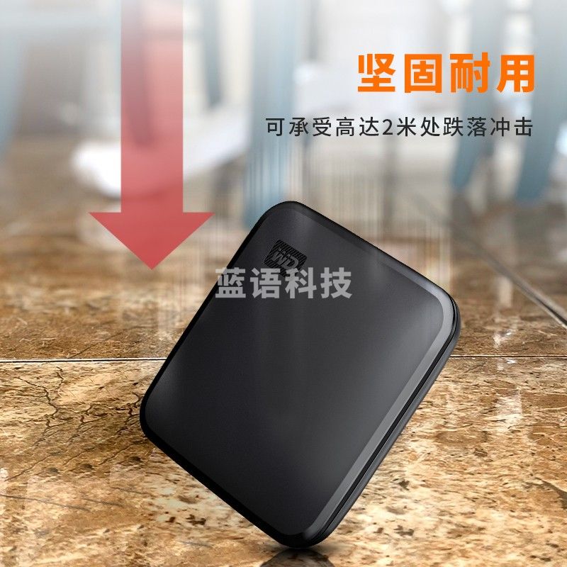 西部数据(WD) 1TB 移动硬盘Elements SE新元素 SSD USB3.2接口 WDBAYN0010BBK-CESN