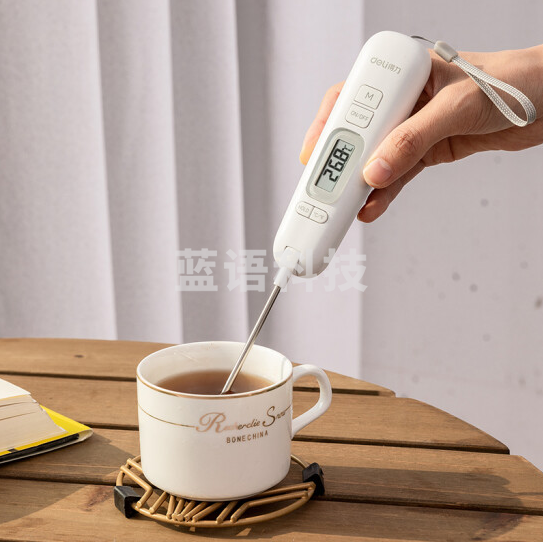 得力 8899 便携高档款食品温度测量探针(白)(只)