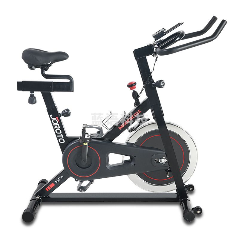 捷瑞特 XM16 动感单车 手动磁控上下调节 合金踏板