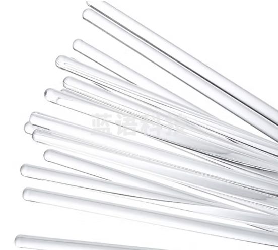 六鑫 玻璃搅拌棒 搅拌棒玻棒引流棒 初中物理化学实验器材教学仪器小学科学耗材 直径8mm*30cm 10根