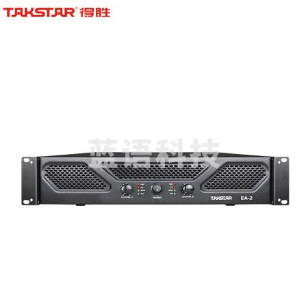 得胜(TAKSTAR)EA-2 纯后级功率放大器 220W 专业音频舞台音响演出工程定阻功放机 视频会议双通道专业功放