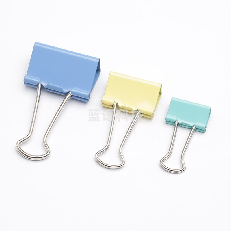 齐心(Comix) 80只多规格办公彩色票夹子(32mm12只+25mm20只+19mm48只) B3652 配