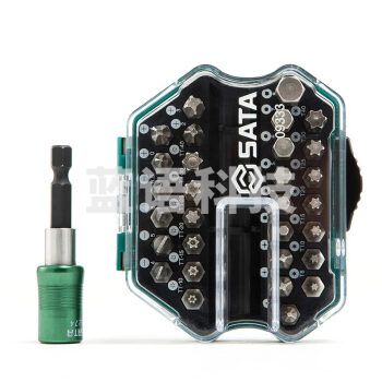 世达（SATA) 09333 31件套6.3系列气动旋具头组套