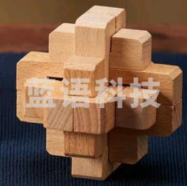 巨联 10*10cm 鲁班锁八件套