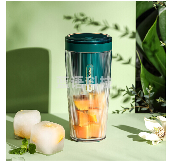 摩飞(Morphyrichards)便携式榨汁机网红无线充电果汁机料理机迷你随行杯MR9800翡冷绿